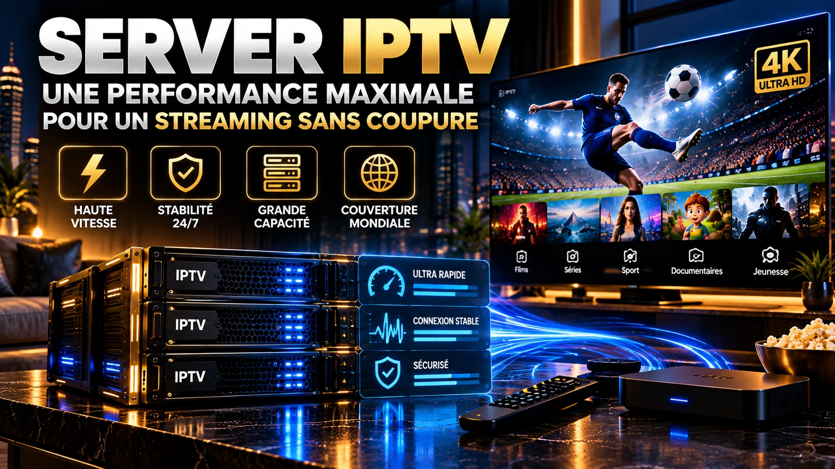 Performance et stabilité d’un server IPTV pour le streaming